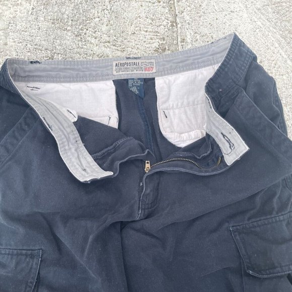 Aeropostale Men Shorts Navy Blue Cargo Cotton Shorts Size 30 A87 - Picture 3 of 8